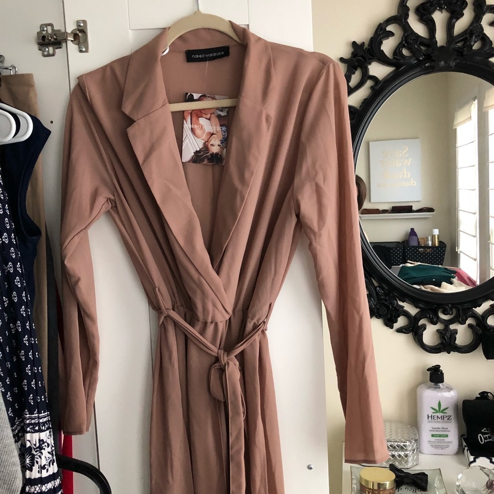 Tan/Nude duster/ dress. NWT
